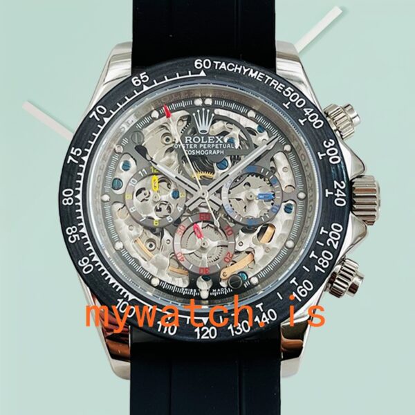 Rolex Daytona 40mm 116519 Mens Skeleton Dial Rubber Band: A Timeless Masterpiece