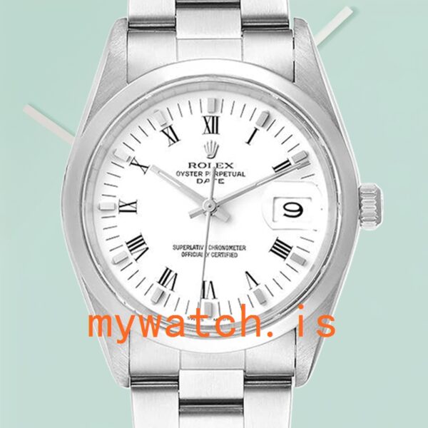 Rolex Oyster Perpetual Date 36mm Mens 15000 Silver-tone: Authentic vs. Replica