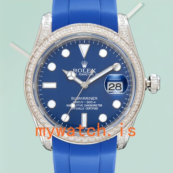 Rolex Submariner 40mm Mens 116610 Rubber Band: Genuine vs. Replica