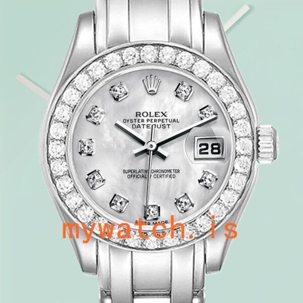 Rolex Pearlmaster m80299-0061 Ladies 29mm Automatic Bracelet: Genuine vs. Replica