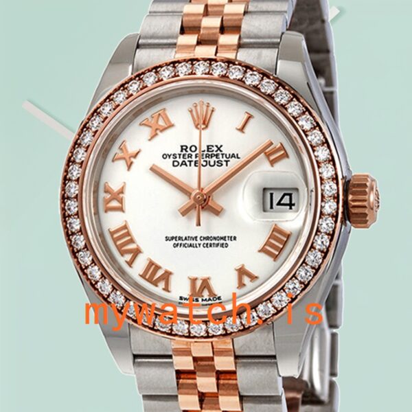 Rolex Datejust 28mm Ladies m279381rbr-0021 Diamond Bezel White Dial: Genuine vs. Replica