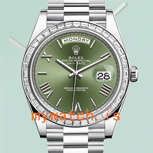 Rolex Day-Date m228396tbr-0020 40mm Mens Silver-tone Diamond Bezel: A Symbol of Elegance and Precision