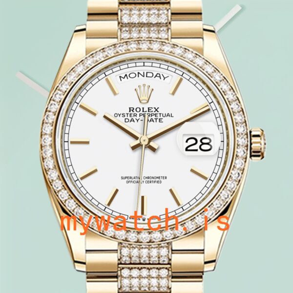 Rolex Day-Date 36mm Mens M128348RBR-0048 Diamond Bezel: A Symbol of Prestige and Elegance