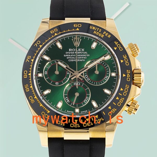 Rolex Daytona 40mm 116518 Mens Gold-tone Green Dial: A Timeless Masterpiece
