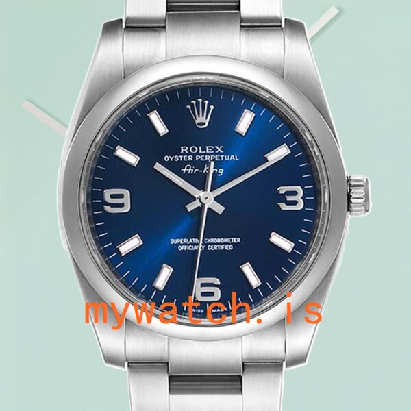 Rolex Air-King Men’s 36mm M114200-0014 Silver-Tone Oyster Bracelet: A Timeless Masterpiece