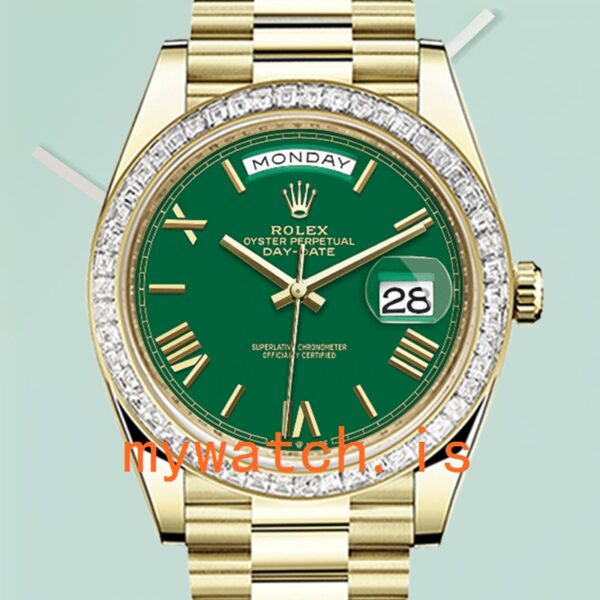 Rolex Day-Date Men’s m228398tbr-0039 40mm Green Dial: A Symbol of Prestige and Precision
