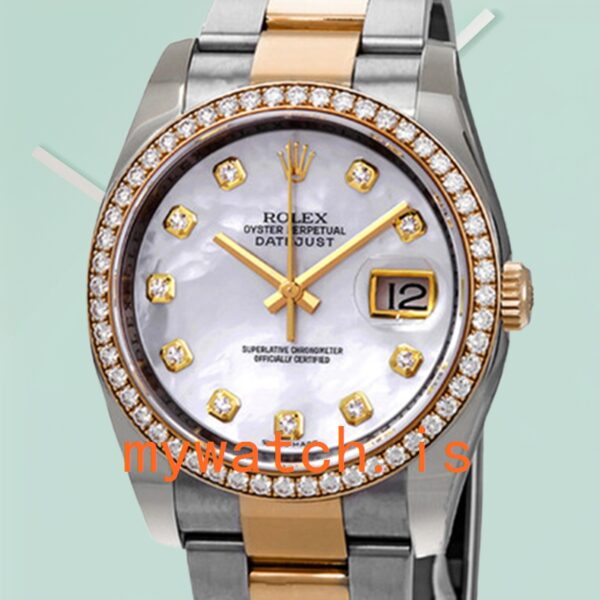 Rolex Datejust 116243MDO Mens 36mm Automatic Silver-tone: Genuine vs. Replica